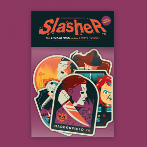 Slasher sticker pack by Salmorejo studio